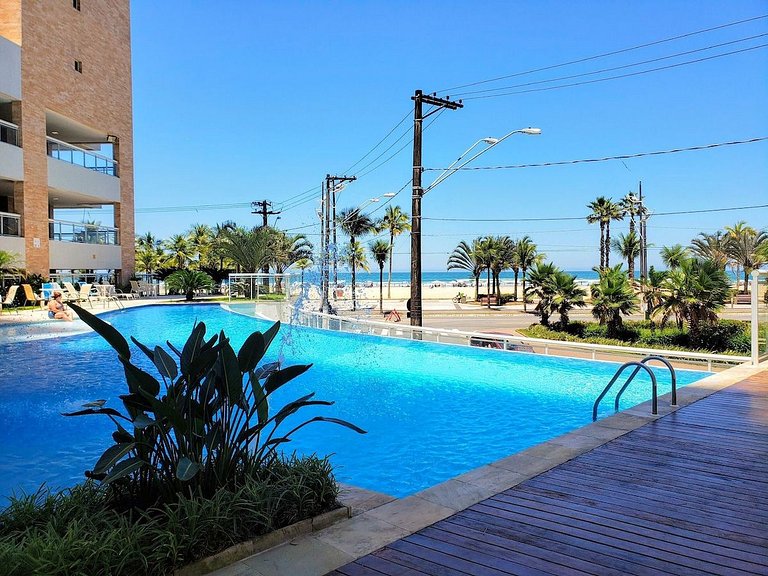 Resort/Beira-Mar/2suites/Piscina-aquecida/Enxoval