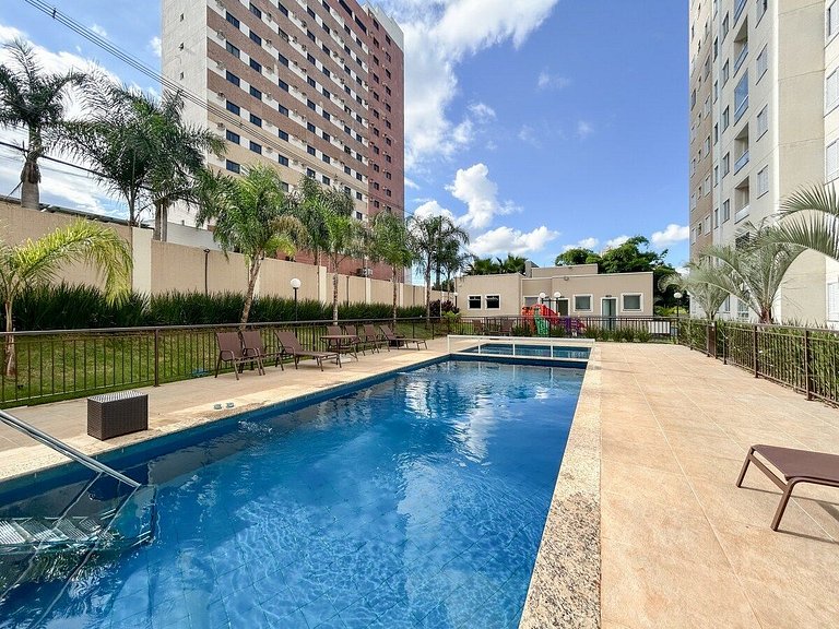 Gleba-1/novo-Ar/piscina/Andar-alto/Churrasqueira