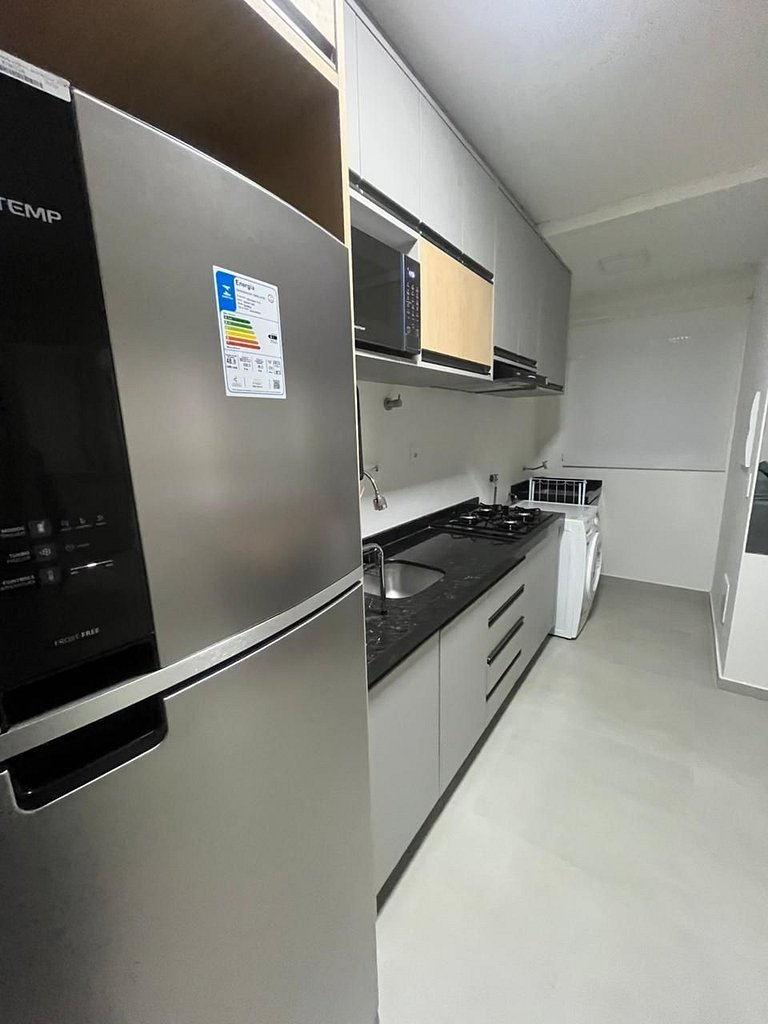 Central novo 2 quartos com Ar-Cond e home office