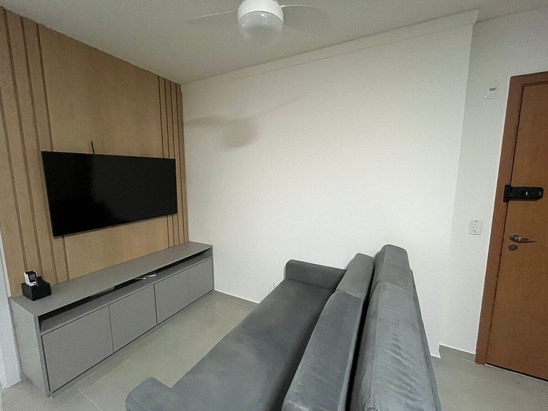 Central novo 2 quartos com Ar-Cond e home office