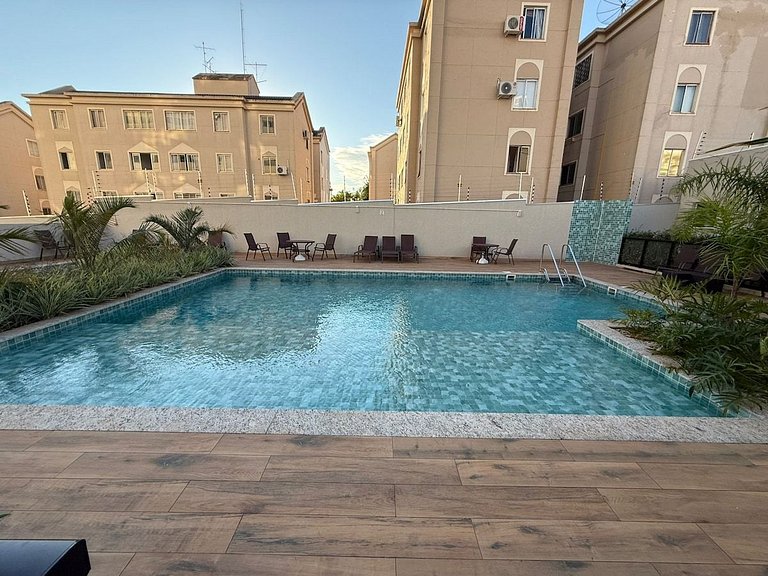 Luxo - 100% climatizado + Piscina + churrasqueira