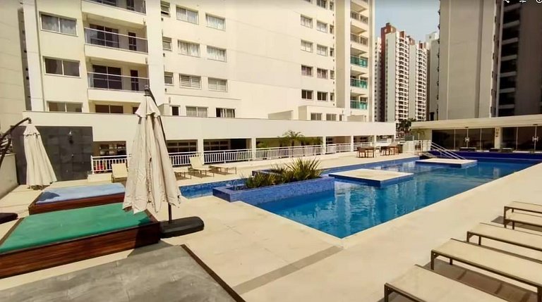 Gleba- 100% climatizado: ar, sacada, piscina e gym
