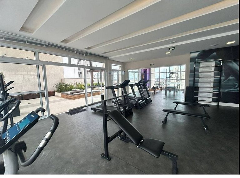 Gleba- 100% climatizado: ar, sacada, piscina e gym