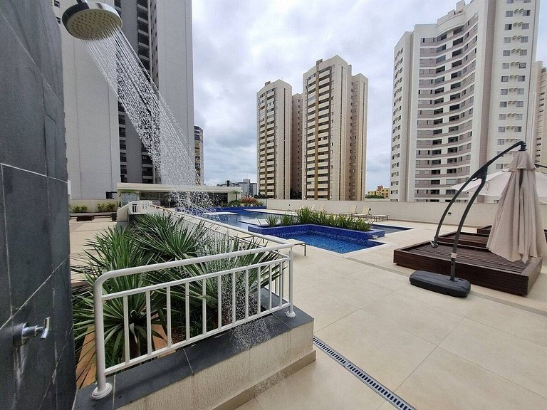 Gleba com sacada, ar, piscina, gym/salão de jogos