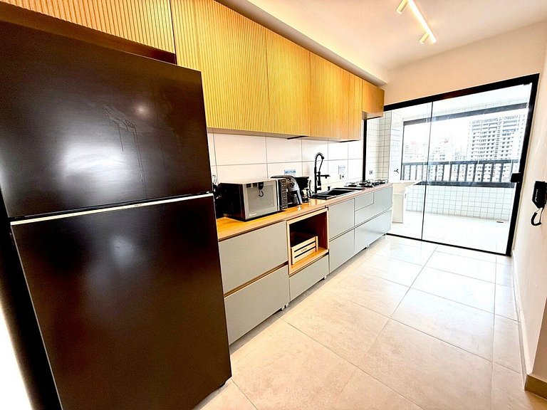 Guilhermina novo,100% climatizado e churrasqueira