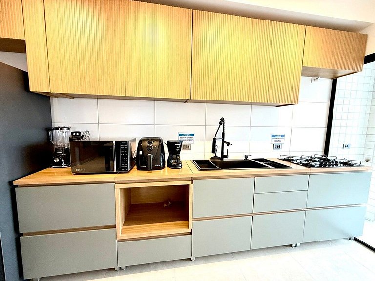 Guilhermina novo,100% climatizado e churrasqueira