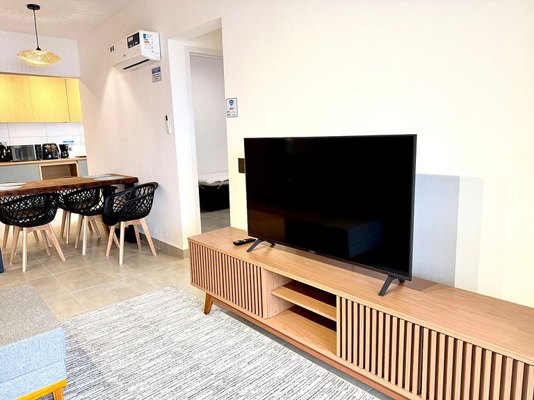 Guilhermina novo,100% climatizado e churrasqueira