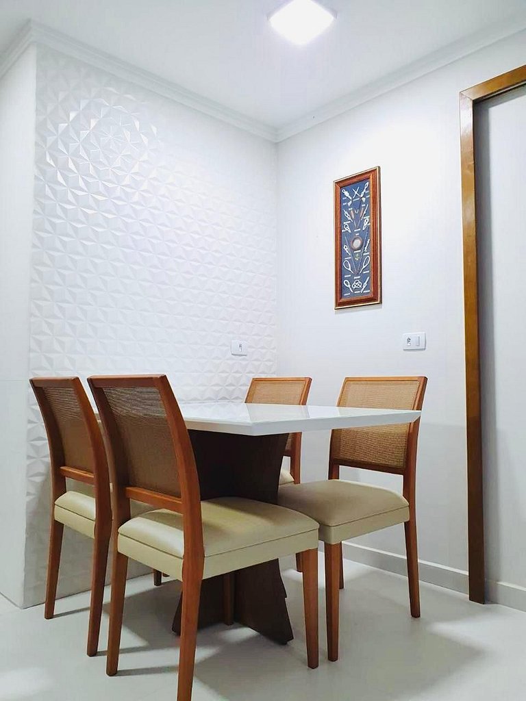 Vista mar lateral |Ar nos 2 quartos |100m da praia