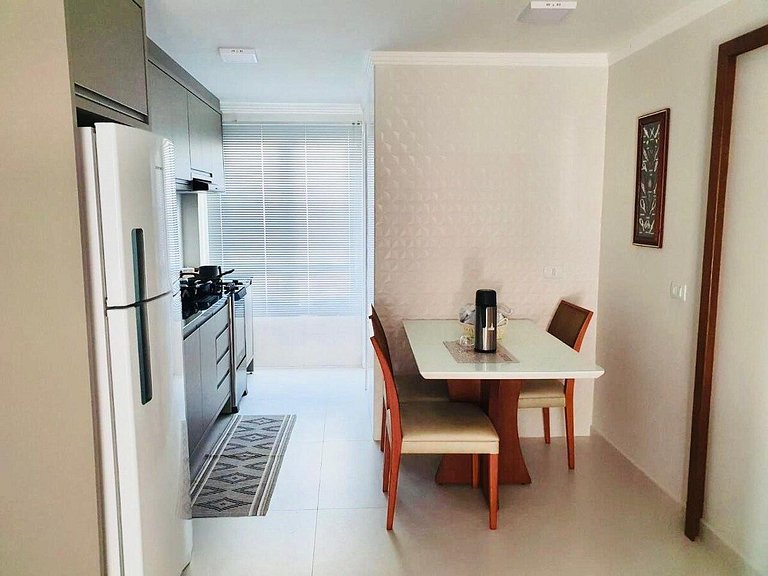 Vista mar lateral |Ar nos 2 quartos |100m da praia