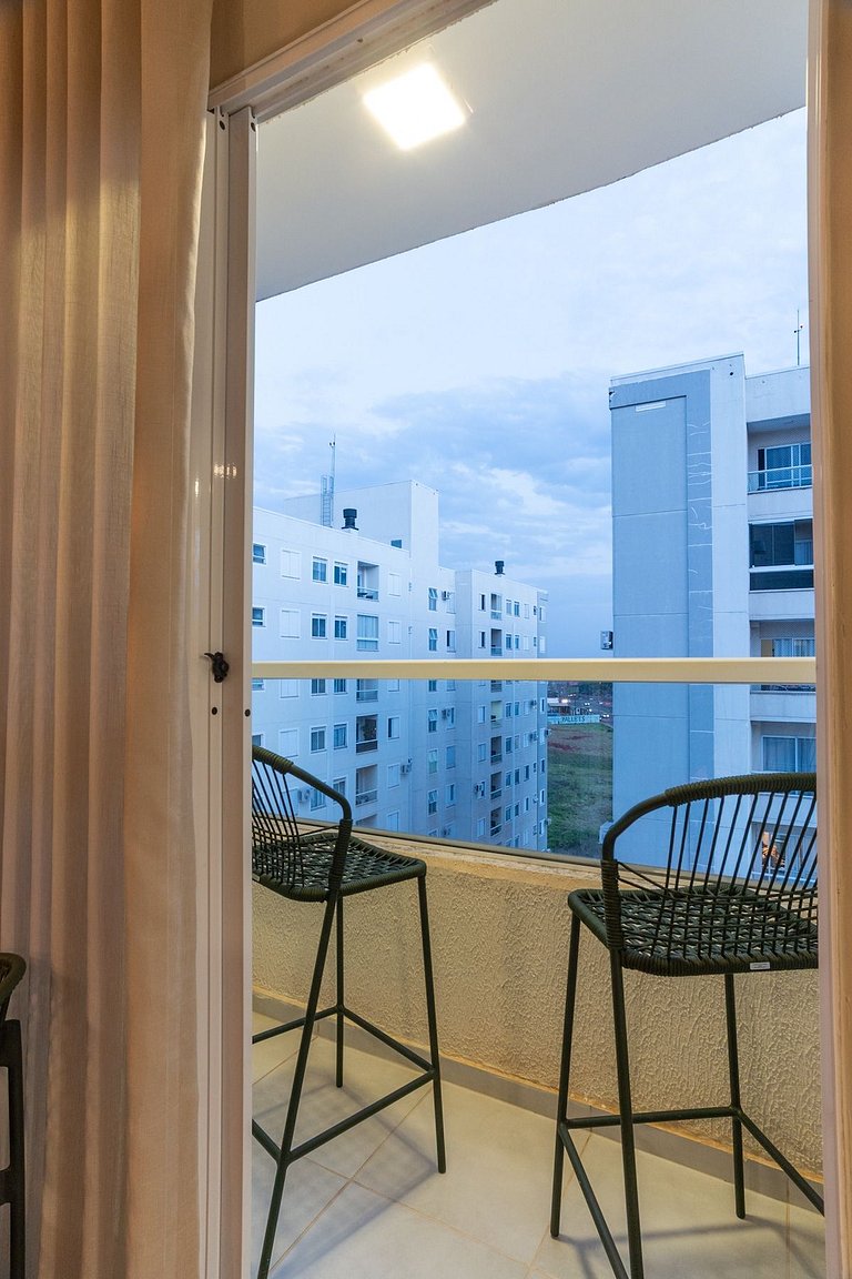 Gleba Luxo – Novíssimo, completo, 2 Quartos c/ Ar