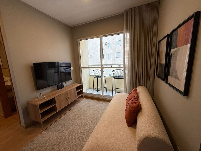 Gleba Luxo – Novíssimo, completo, 2 Quartos c/ Ar