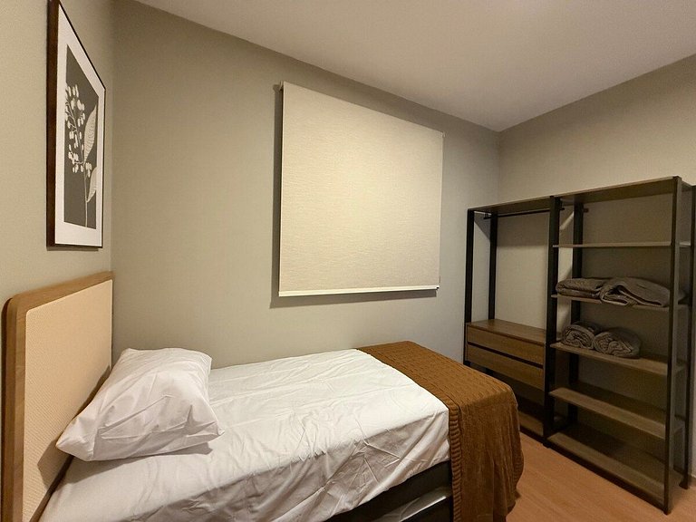 Gleba Luxo – Novíssimo, completo, 2 Quartos c/ Ar