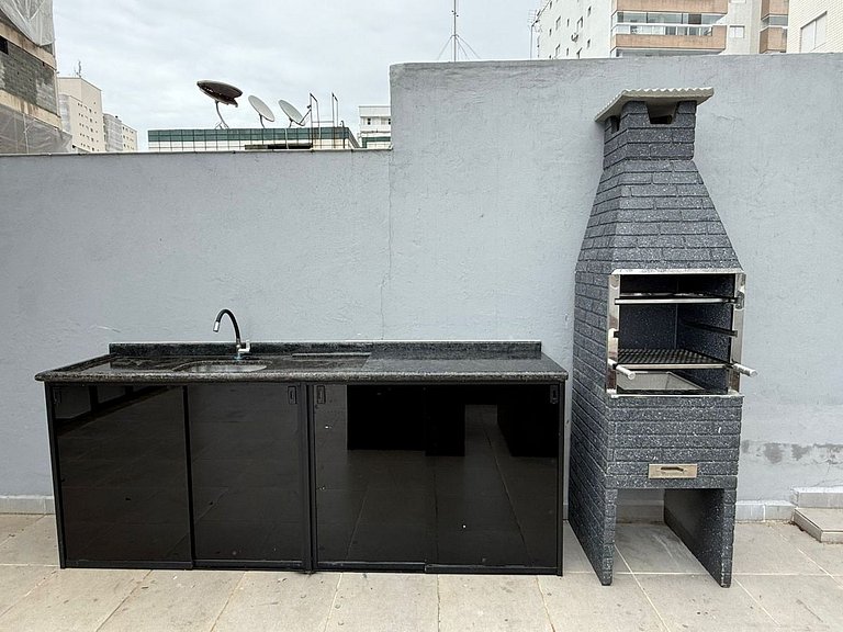 Triplex 100m da praia Aviação |Vista Mar e Churras