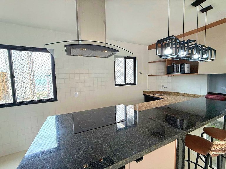 Triplex 100m da praia Aviação |Vista Mar e Churras