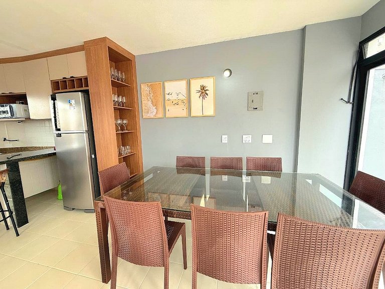 Triplex 100m da praia Aviação |Vista Mar e Churras