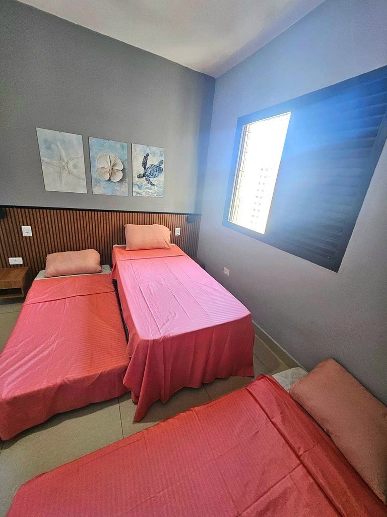 Triplex 100m da praia Aviação |Vista Mar e Churras